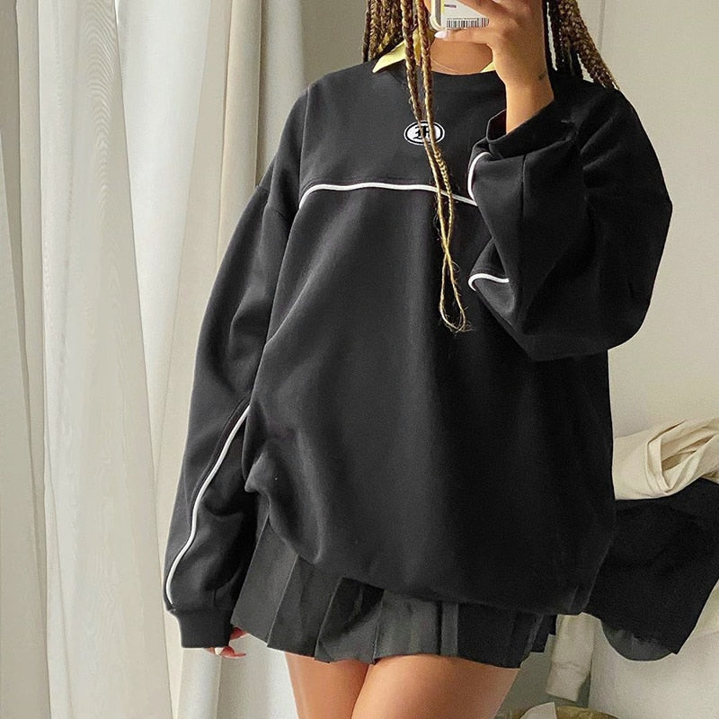 Oversized Vintage Sports Sweater