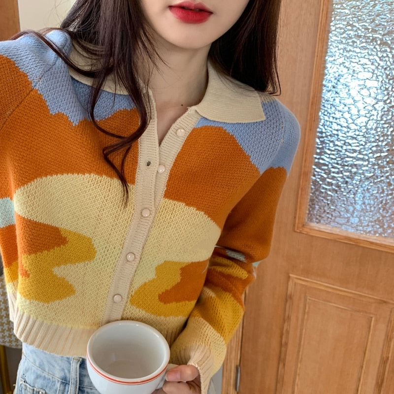 Sunset Knit Cardigan Sweater
