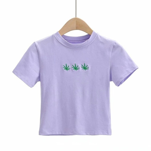 Embroidered Mushroom Tee