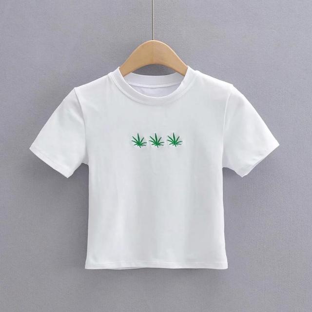 Embroidered Mushroom Tee