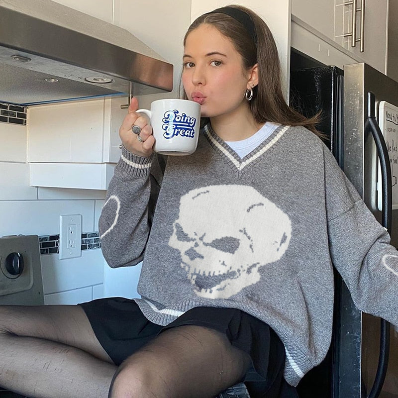 Skull Knit Sweaters