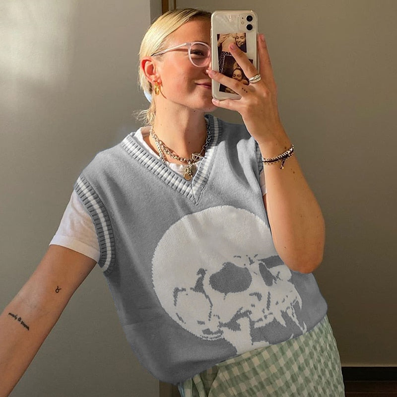 Skull Knit Sweaters