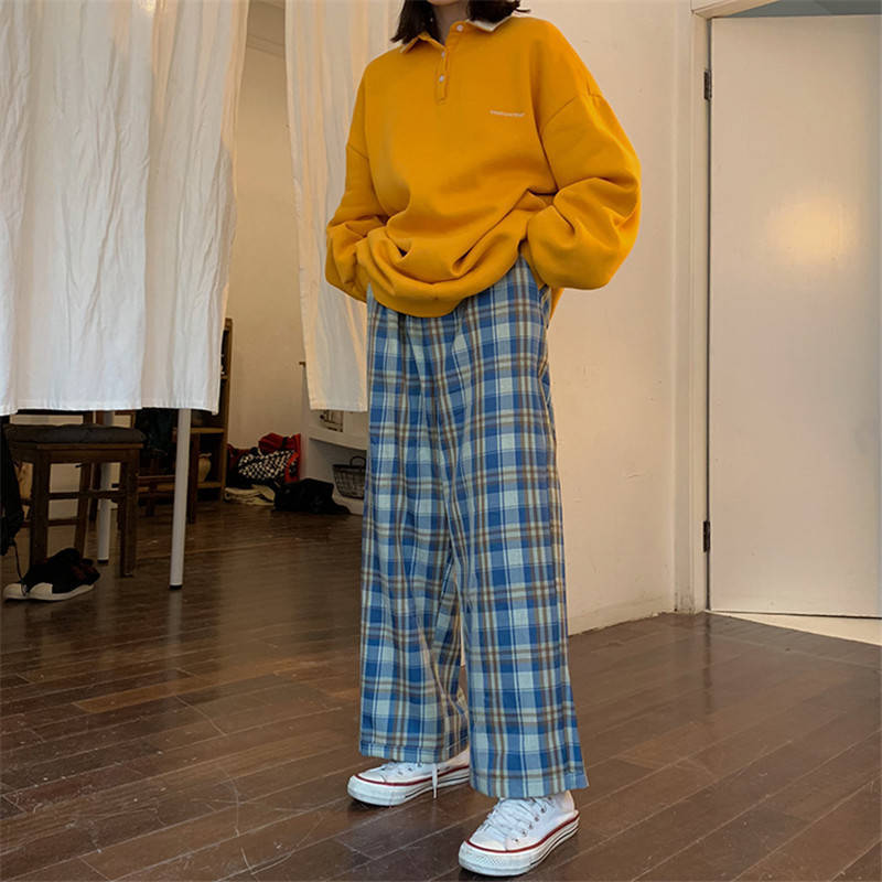 Thick Plaid Trousers