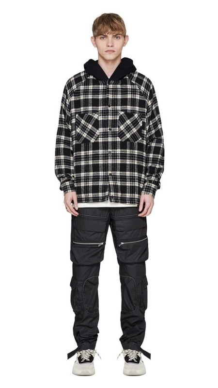 Oversized Plaid Jacket
