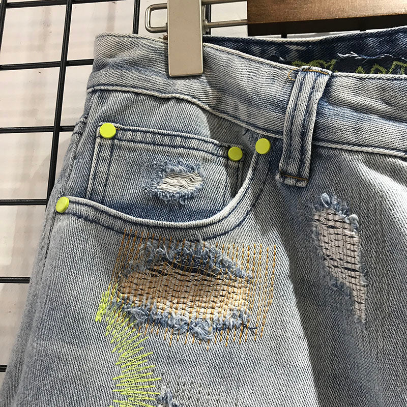 "Endless" Embroidered Jeans