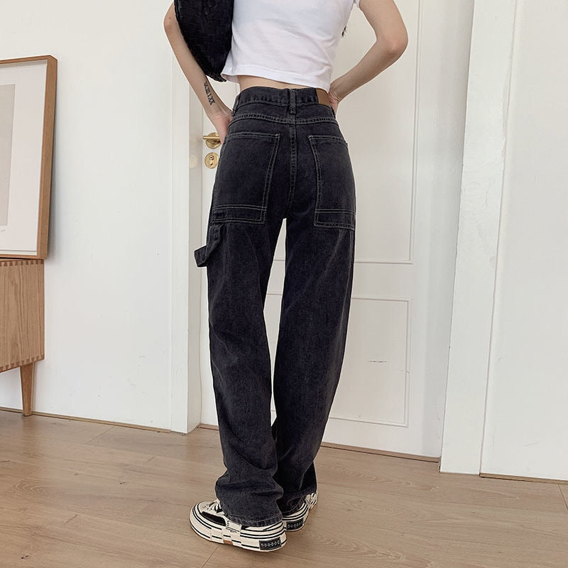 90s Casual Straight Jeans