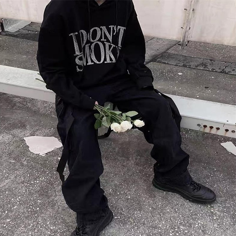"I Don't Smoke" Rhinestone Hoodie