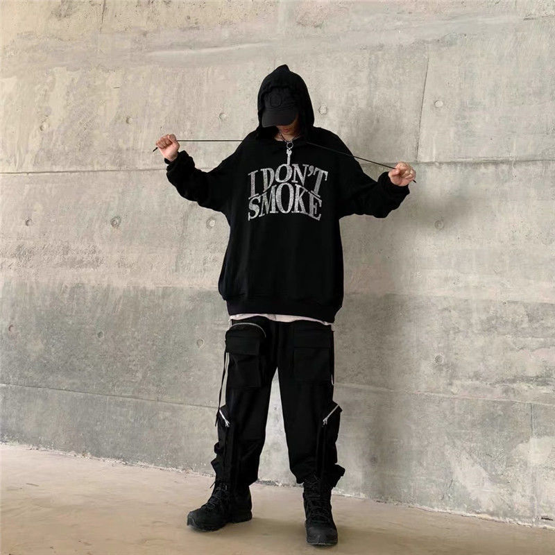 "I Don't Smoke" Rhinestone Hoodie