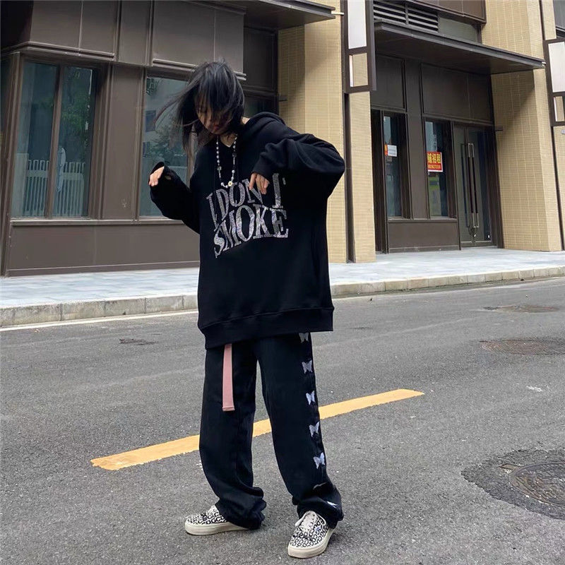 "I Don't Smoke" Rhinestone Hoodie