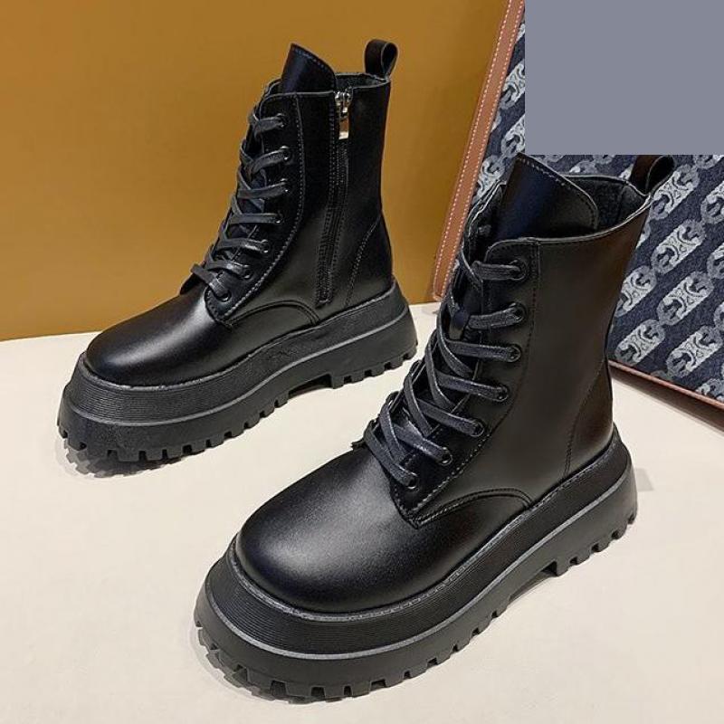 Chunky Black Motor Boots