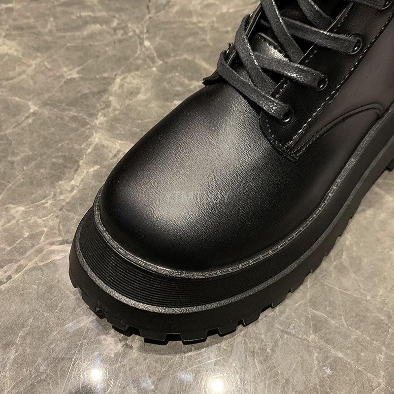 Chunky Black Motor Boots