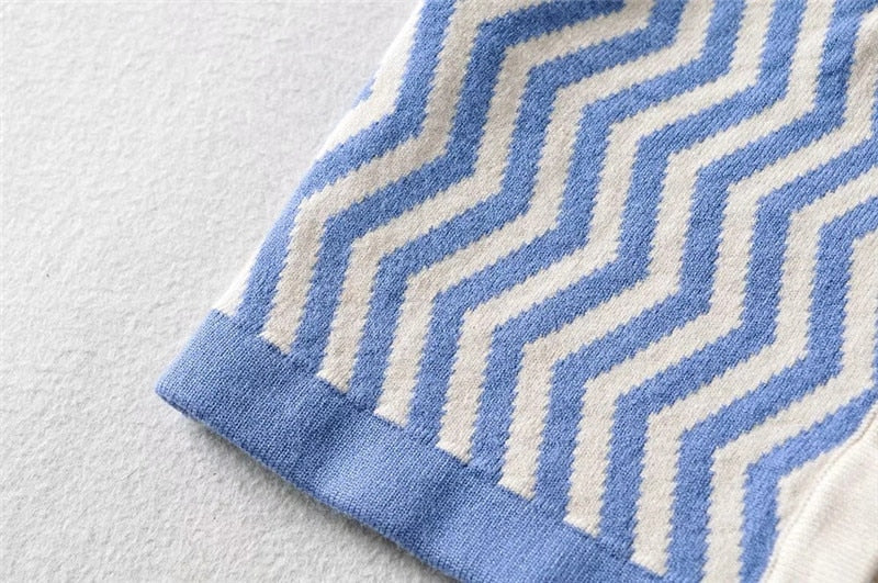 Knitted Striped Vest