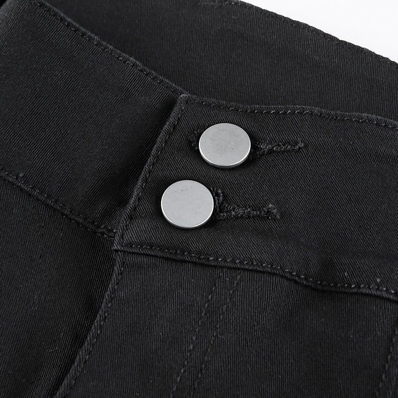Pleated Bell Bottom Trousers