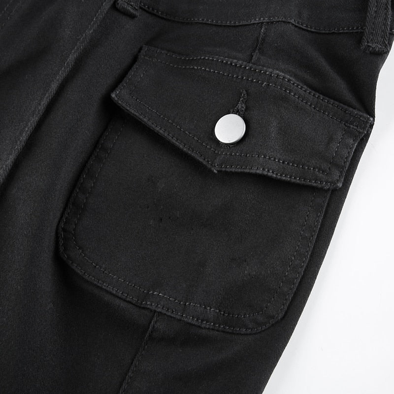 Pleated Bell Bottom Trousers