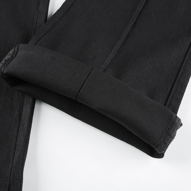 Pleated Bell Bottom Trousers