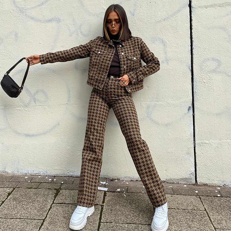 Hounds Tooth Jeans