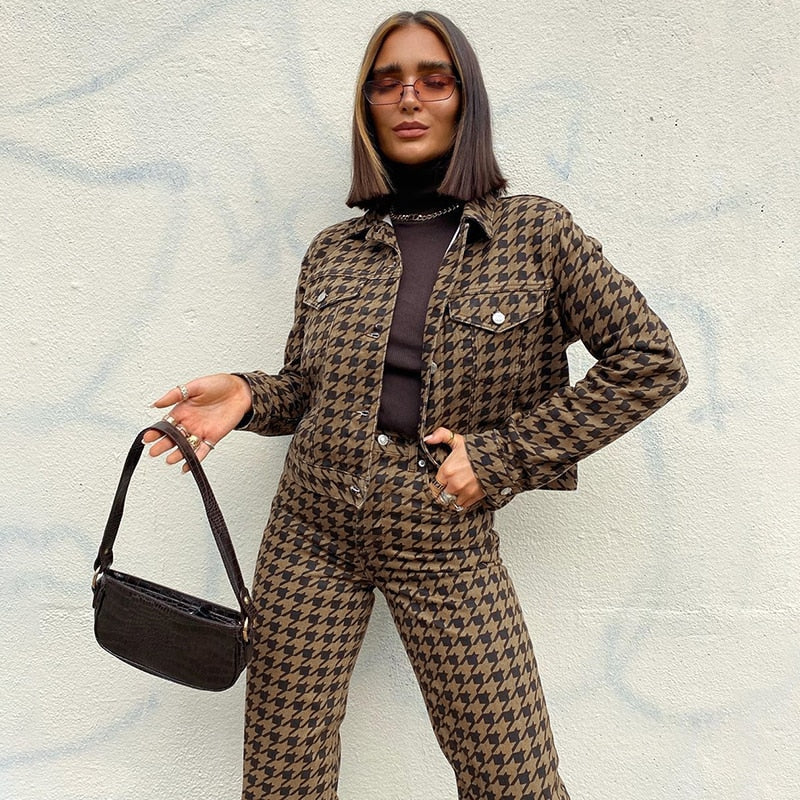Hounds Tooth Jeans