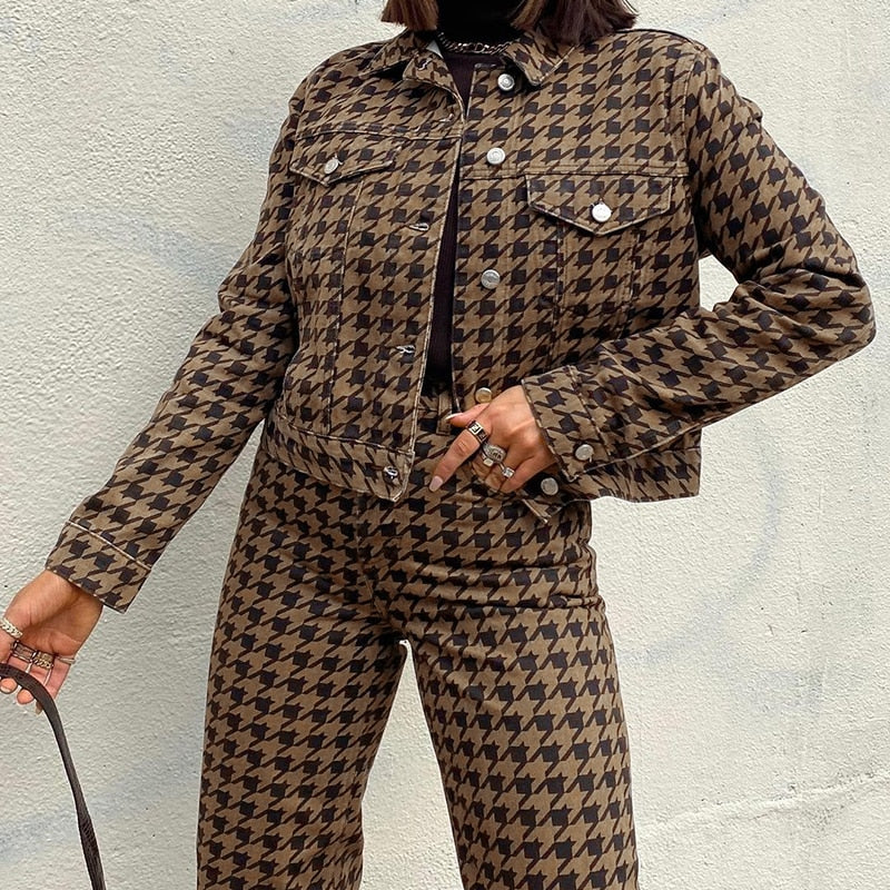Hounds Tooth Jeans