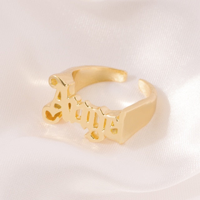 Gold Angel Ring