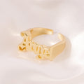 Gold Angel Ring