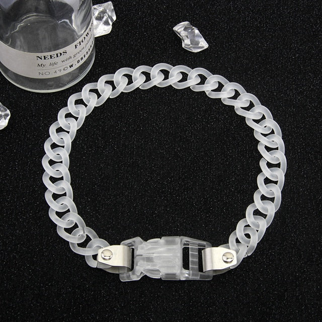 Acrylic Chain Necklace Bracelet Set
