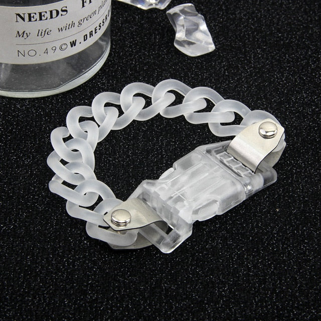 Acrylic Chain Necklace Bracelet Set
