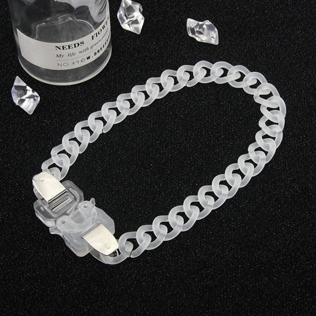 Acrylic Chain Necklace Bracelet Set