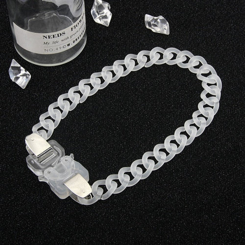 Acrylic Chain Necklace Bracelet Set