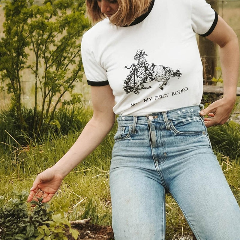 "Not My First Rodeo" Ringer Tee