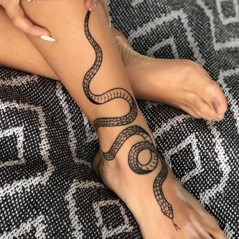 Temporary Snake Tattoo