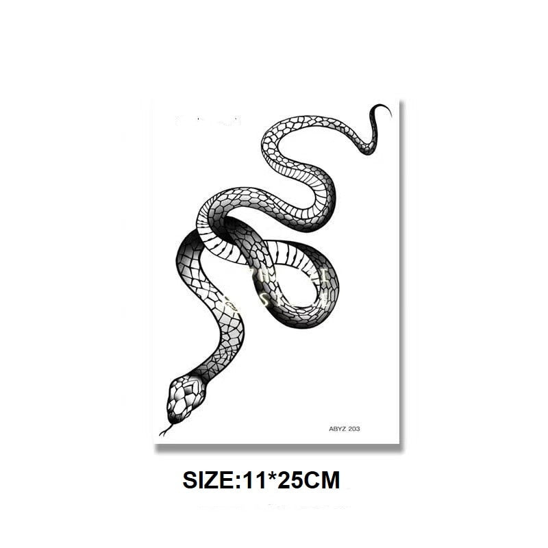 Temporary Snake Tattoo