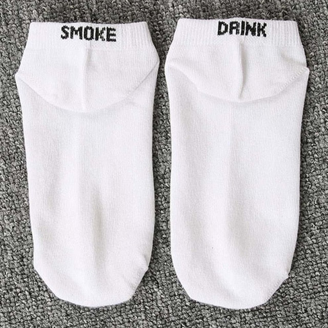 Smoke and Drink Ankle Socks