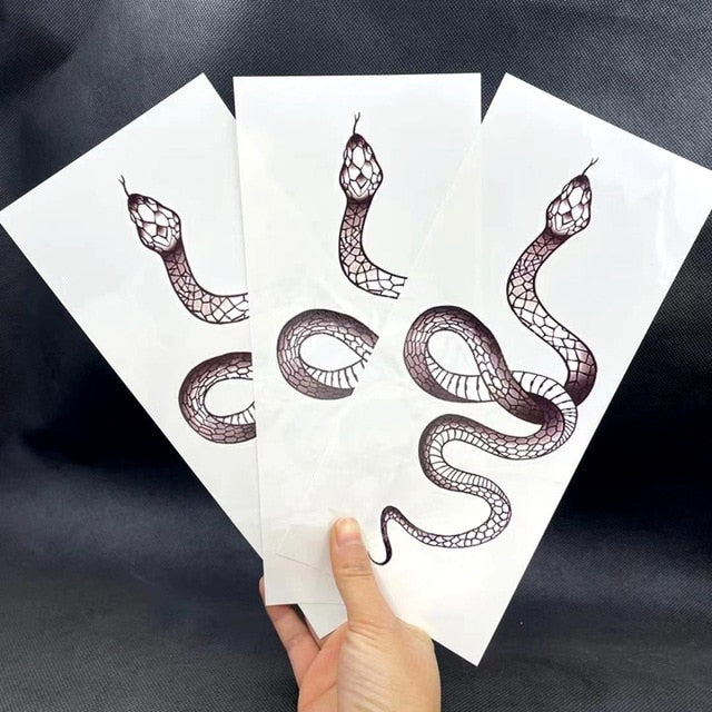 Temporary Snake Tattoo