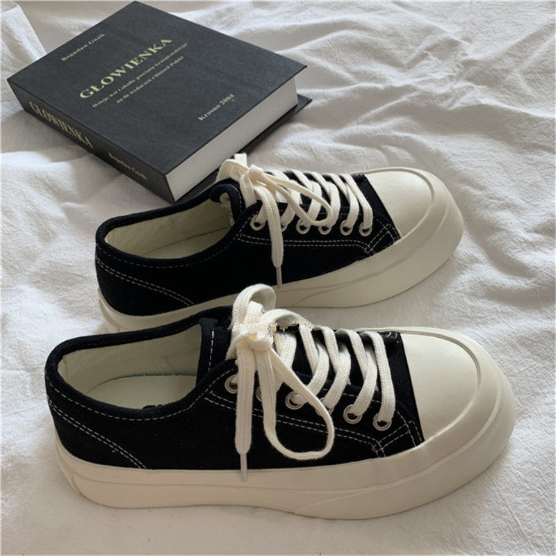 Round Head Tennis Platform Sneakers
