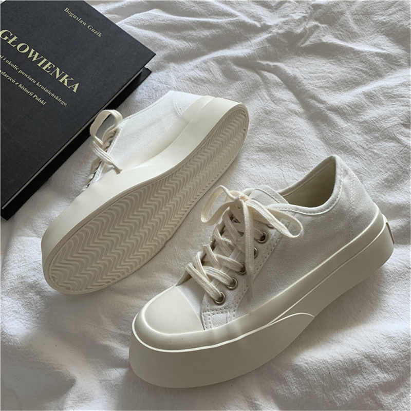 Round Head Tennis Platform Sneakers