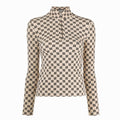 M Monogram Turtleneck Top