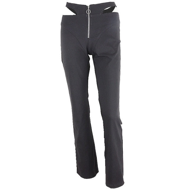 Straight Leg Trouser With Waist Strap