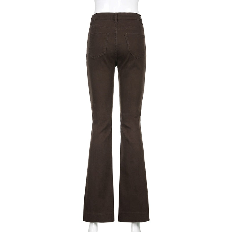 Pink Hearts Bell Bottom Trousers