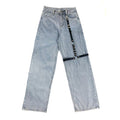High Waisted Jeans With Leg Harness
