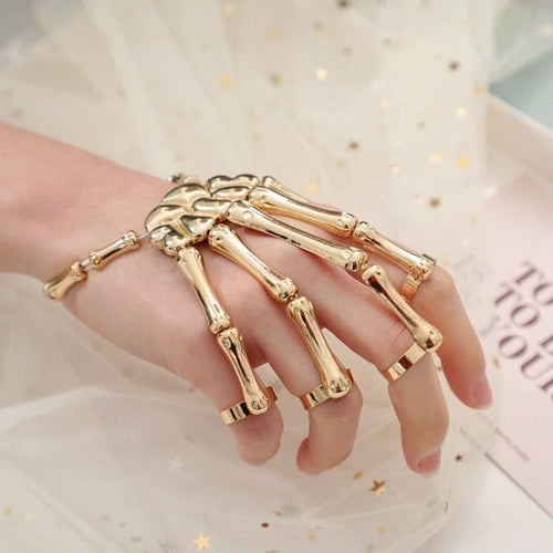 5 Finger Skeleton Ring