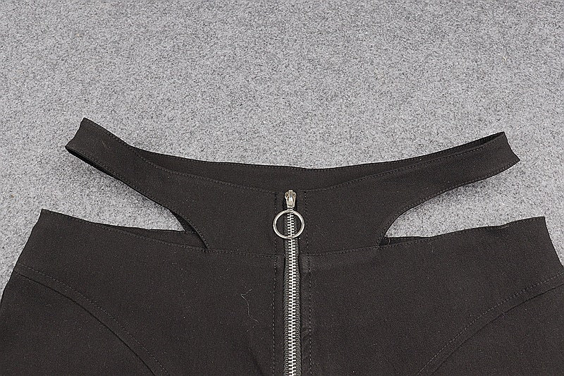 Straight Leg Trouser With Waist Strap