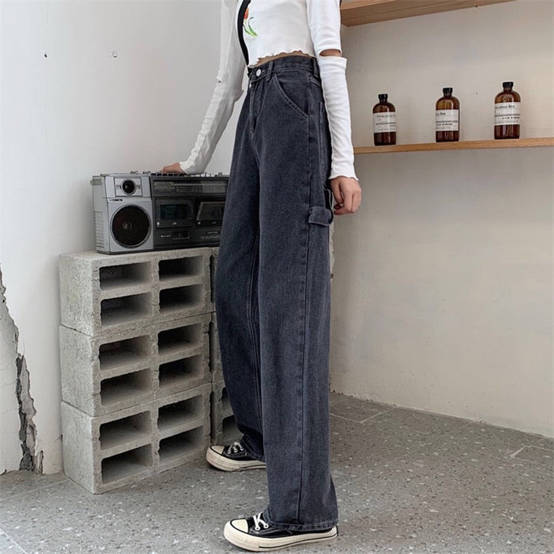 90s Casual Straight Jeans
