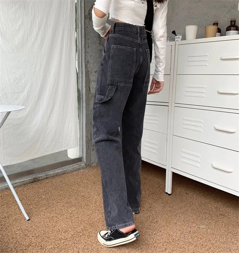 90s Casual Straight Jeans