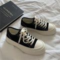 Round Head Tennis Platform Sneakers
