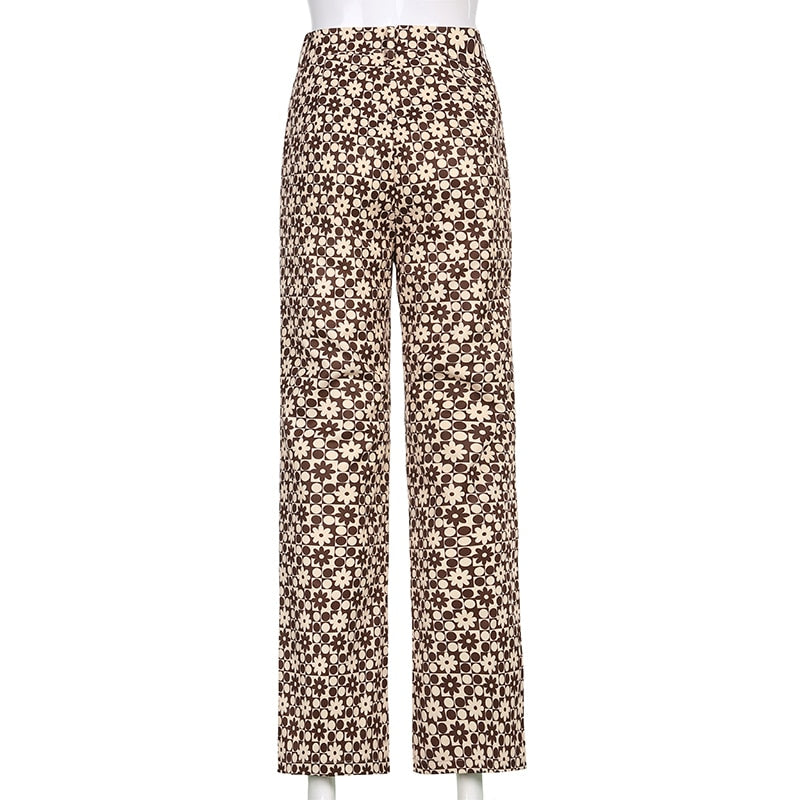 Pink Hearts Bell Bottom Trousers