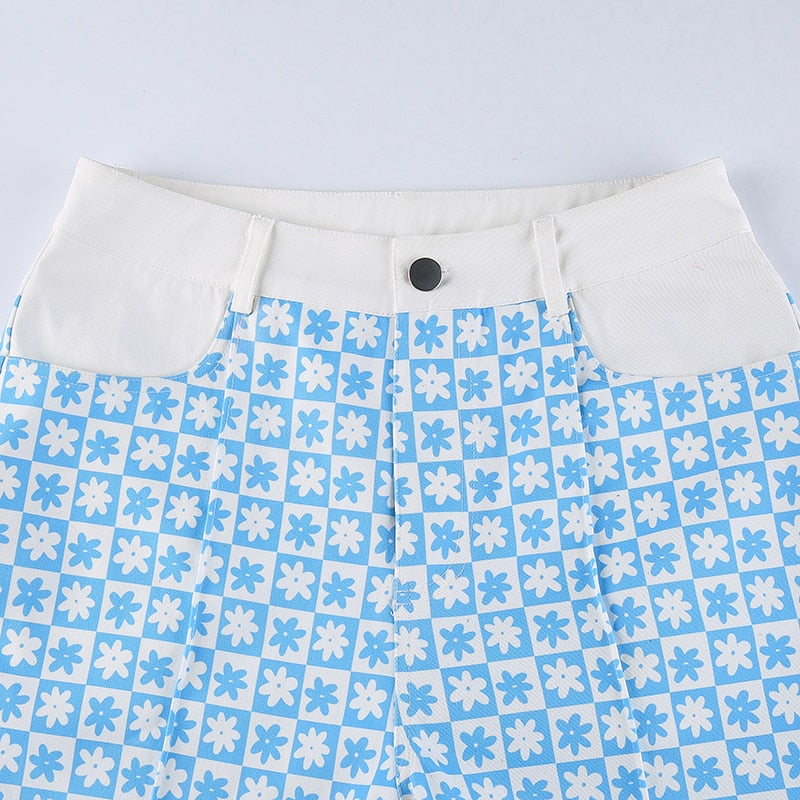 Pink Hearts Bell Bottom Trousers