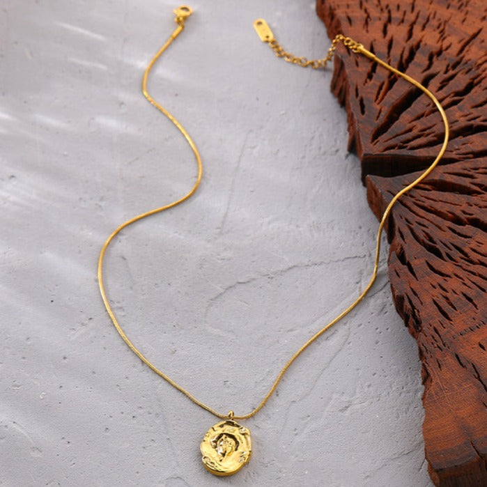 Gold Medusa Necklace