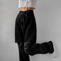 High Waisted Distressed Jeans