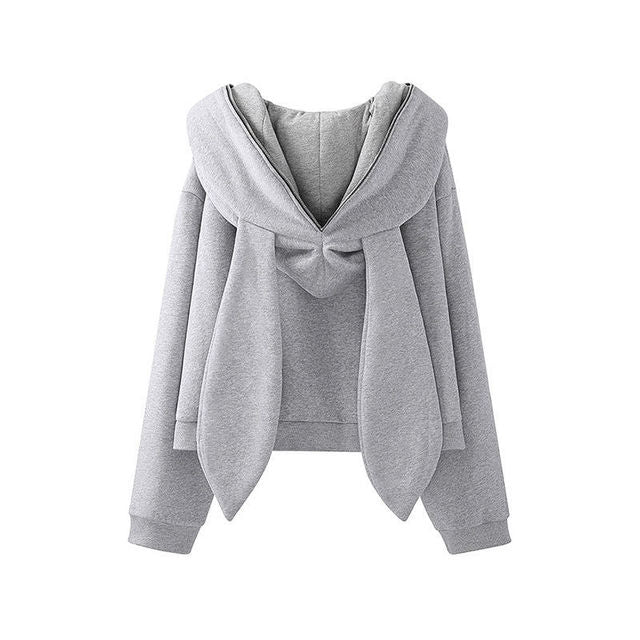 Bunny Ears Zip Up Hoodie