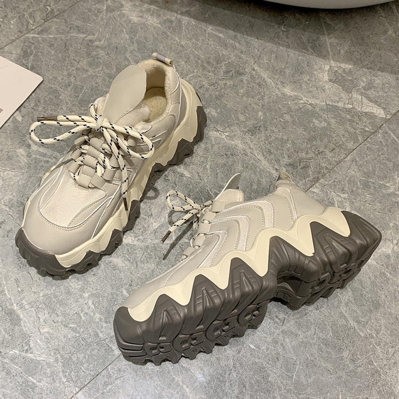 Wavy Chunky Sneakers